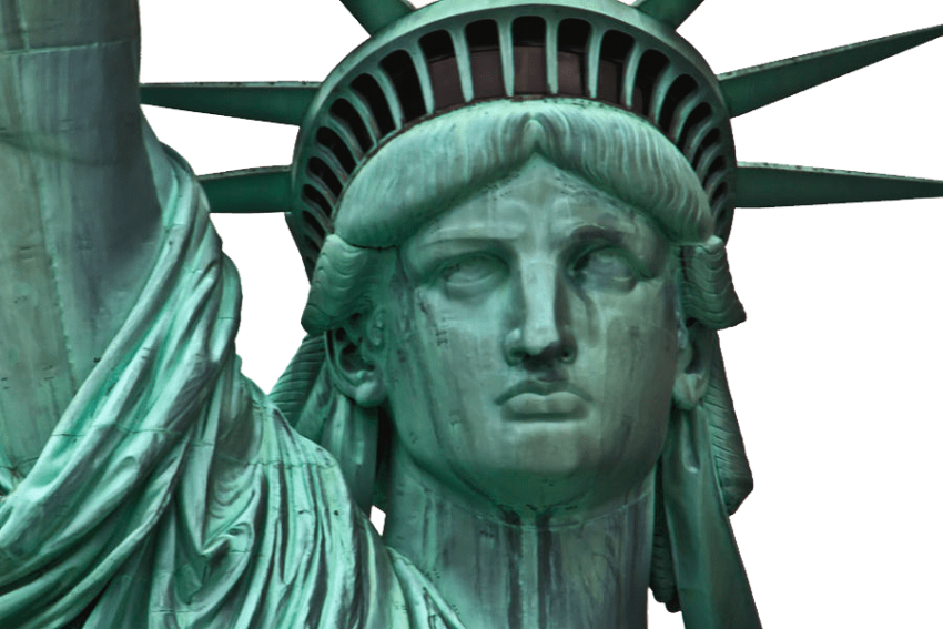 Free Png Statue Of Liberty Png Images Transparent - Statue Of Liberty (850x567), Png Download