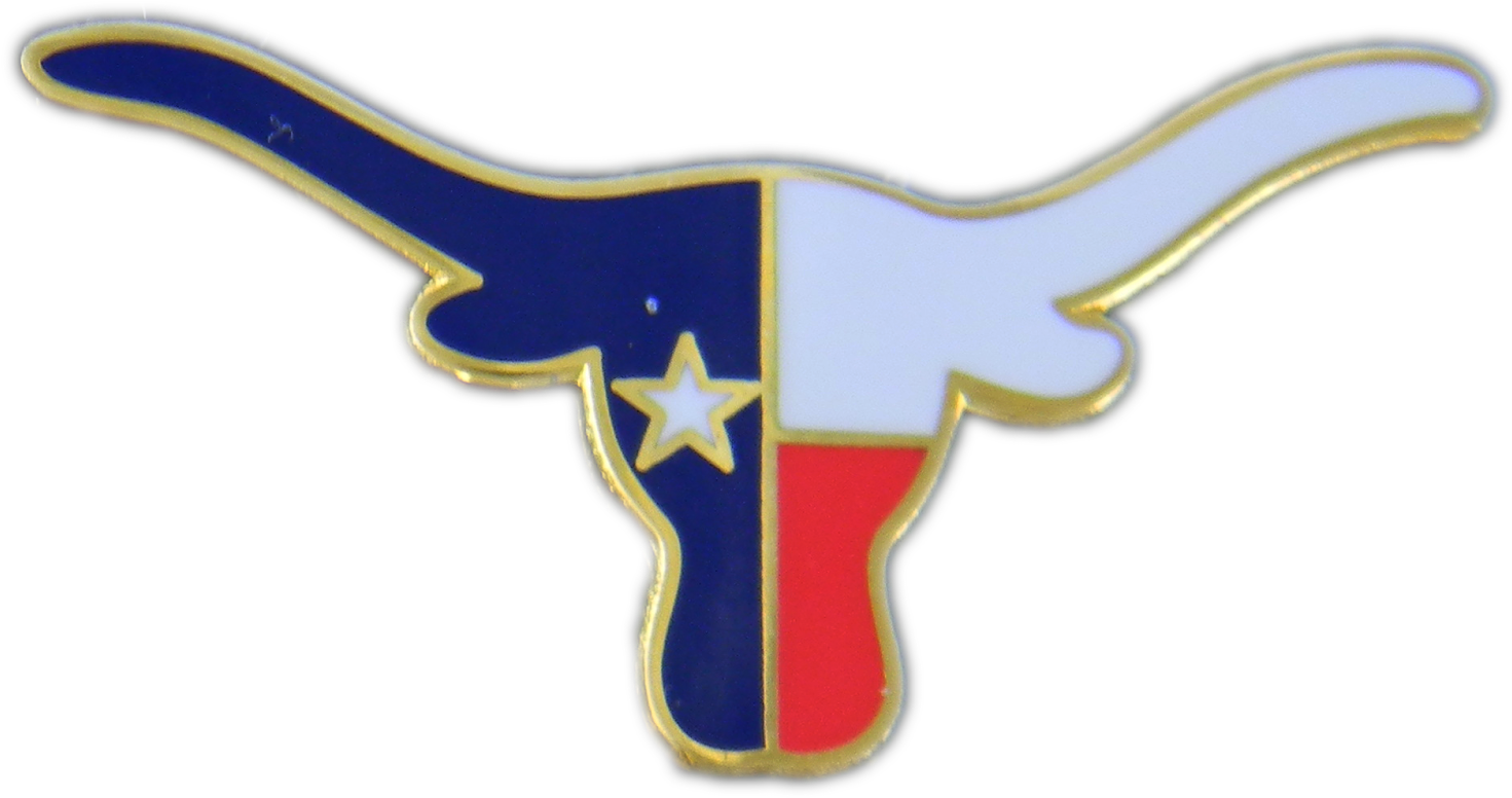 Texas National Guard Pin - Texas Bull (1600x828), Png Download.