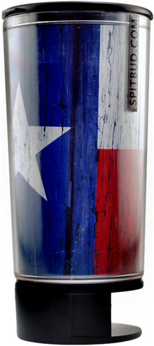 Texas Flag - Texas Flag Spit Bud Portable Spittoon With Can Opener: (450x600), Png Download
