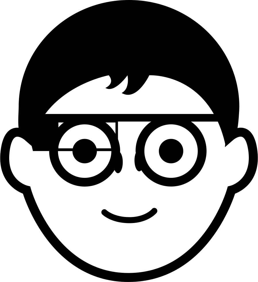 Download Boy Face With Circular Eyeglasses And Google Glasses Boy Glasses Icon Png Image With No Background Pngkey Com