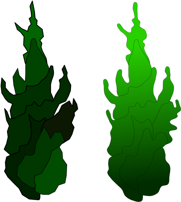 Green Red Computer Icons Black Leaf - Tree (750x750), Png Download