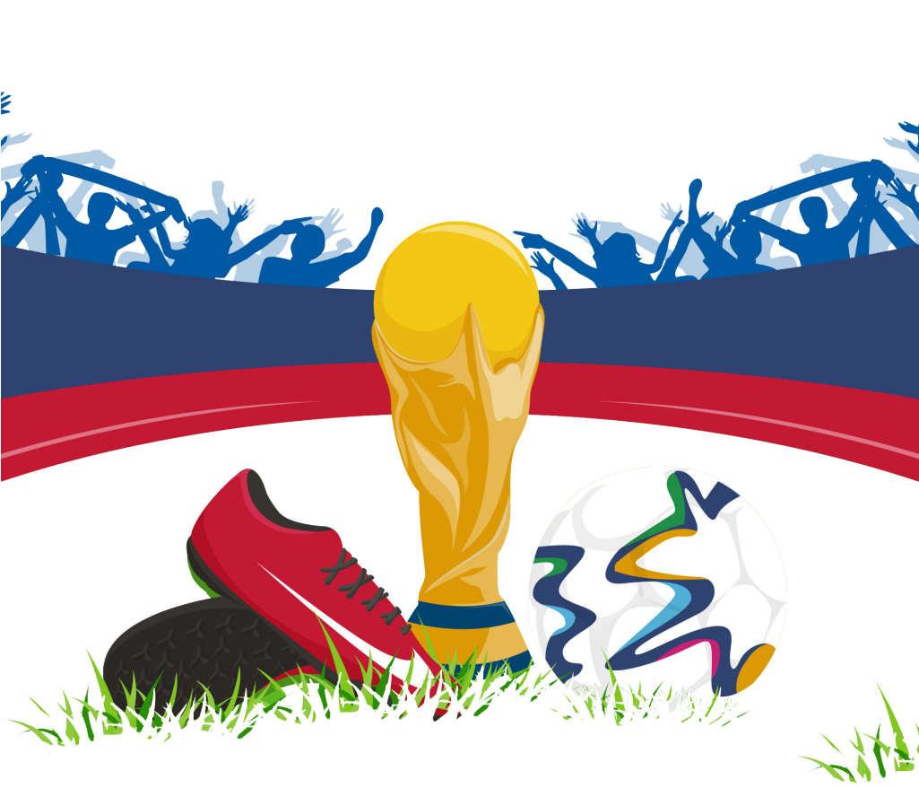 Soccer Field With Spotlights Background Of Euro 2016 - ฟุตบอล โลก 2018 (1024x1024), Png Download