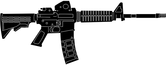 M16, Rifle, Ar, Ar15, Military, Army - Rifle Adobe Stock (680x340), Png Download