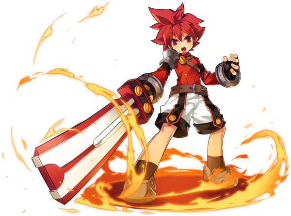 Elsportraitfull - Elsword Character (600x445), Png Download