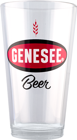 Genesee Pint Glass - Genesee Beer - 12 Fl Oz (500x500), Png Download