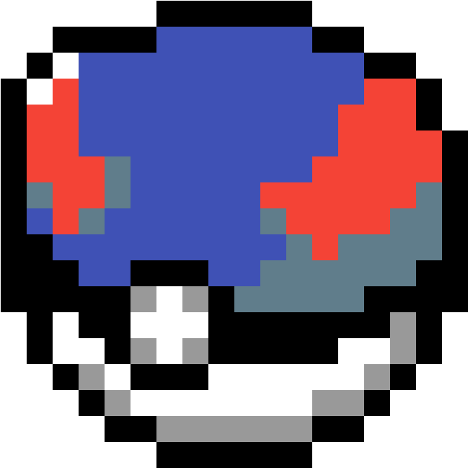 Suck-y Great Ball - Pokeball Pixel Png (1184x1184), Png Download