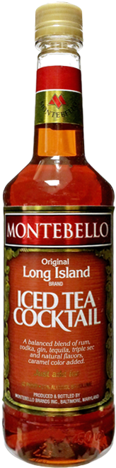 Upc 086072132139 Product Image For Montebello Long - Montebello Long Island Iced Tea Bottle (465x809), Png Download