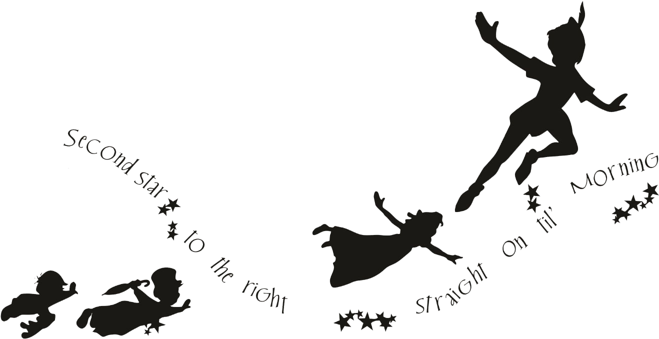 Mi País De Nunca Jamás - Peter Pan Clock Tower Silhouette (1440x858), Png Download
