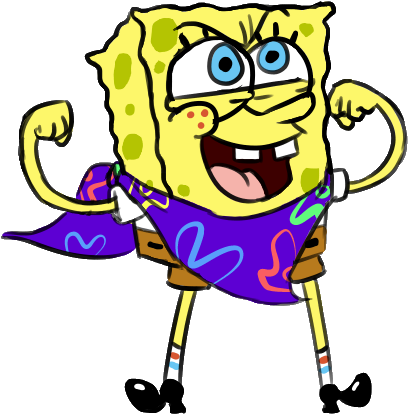 Spongebob - Spongetale Spongebob (417x418), Png Download
