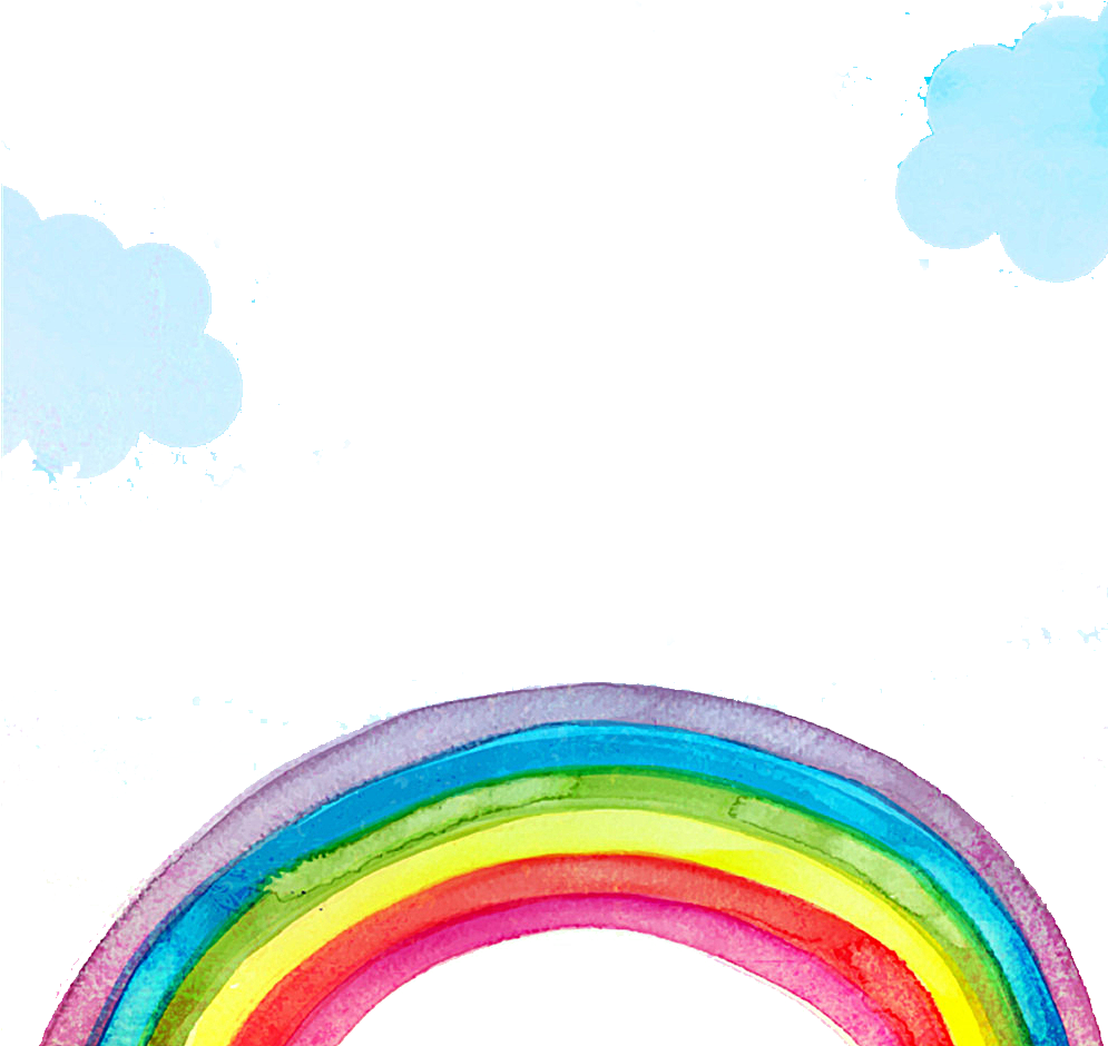 Paint Clipart Rainbow - Sky Background Watercolor (994x951), Png Download
