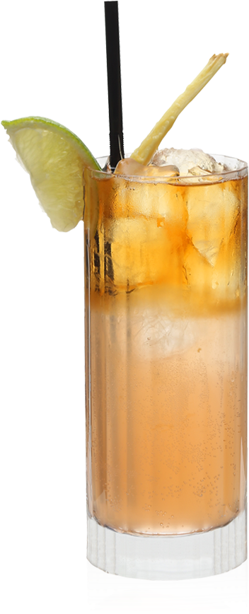Spicy Ginger Beer And Lime Juice Combine With Smooth - Dark Storm Cocktail (460x950), Png Download