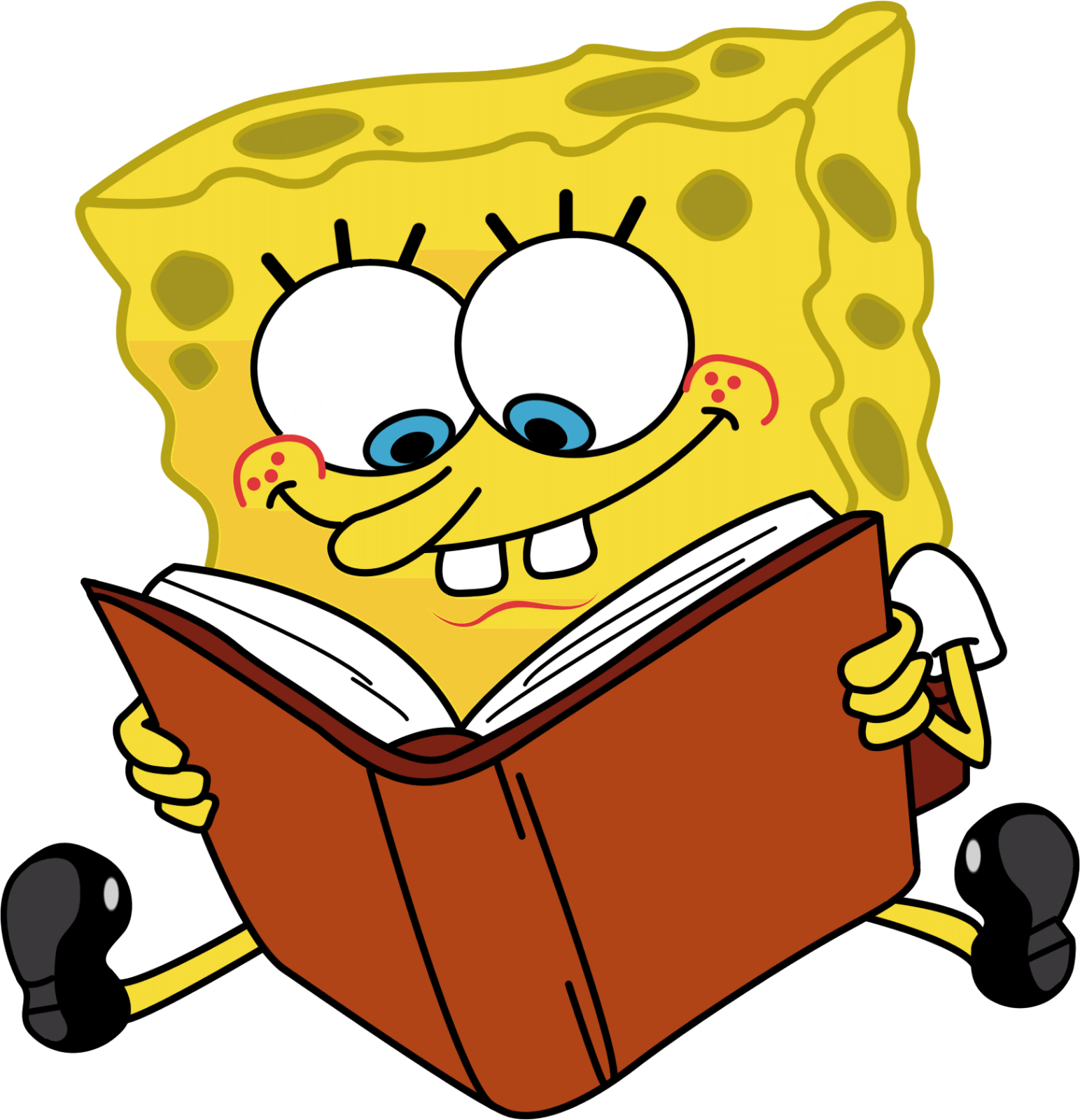 Cartoon Sponge Bob Png Stickpng - Cartoon Png (1543x1600), Png Download