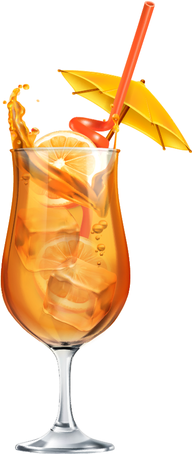 Cocktail Spritz Martini Cartoon Iced Lemon Juice - Cocktail Ice Png (900x900), Png Download