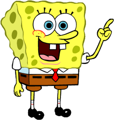 Spongebob Finger Up - Sponge Bob (400x400), Png Download
