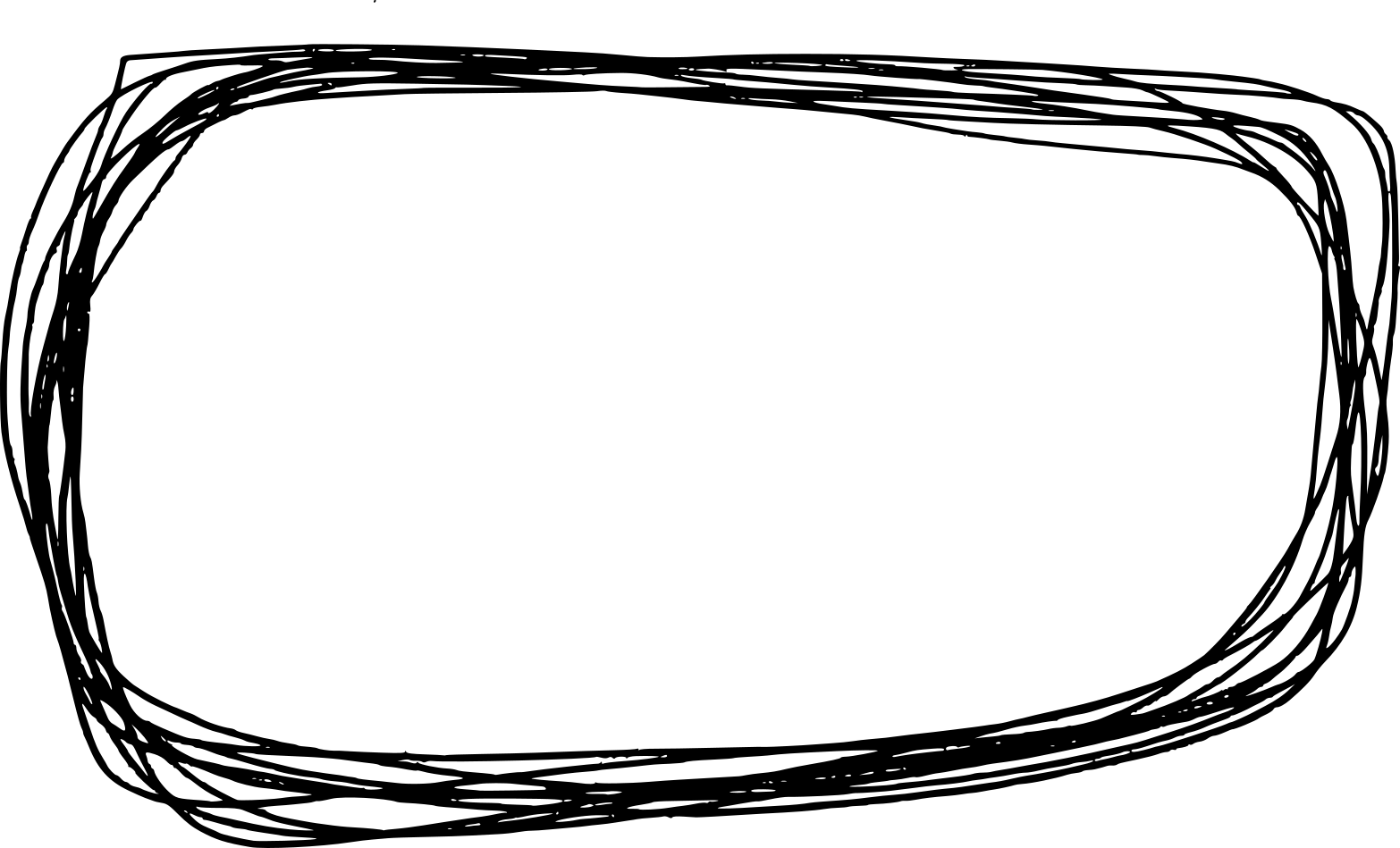 White Rounded Rectangle Png Scribble Round Transparent Background