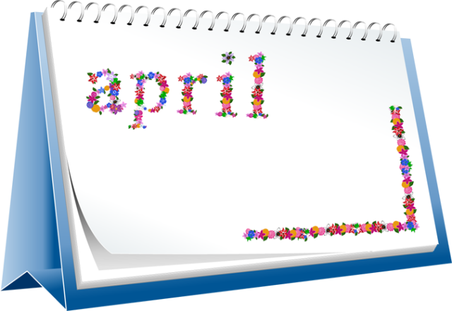 Download April Calendar Clipart - Transparent April PNG Image with No  Background 