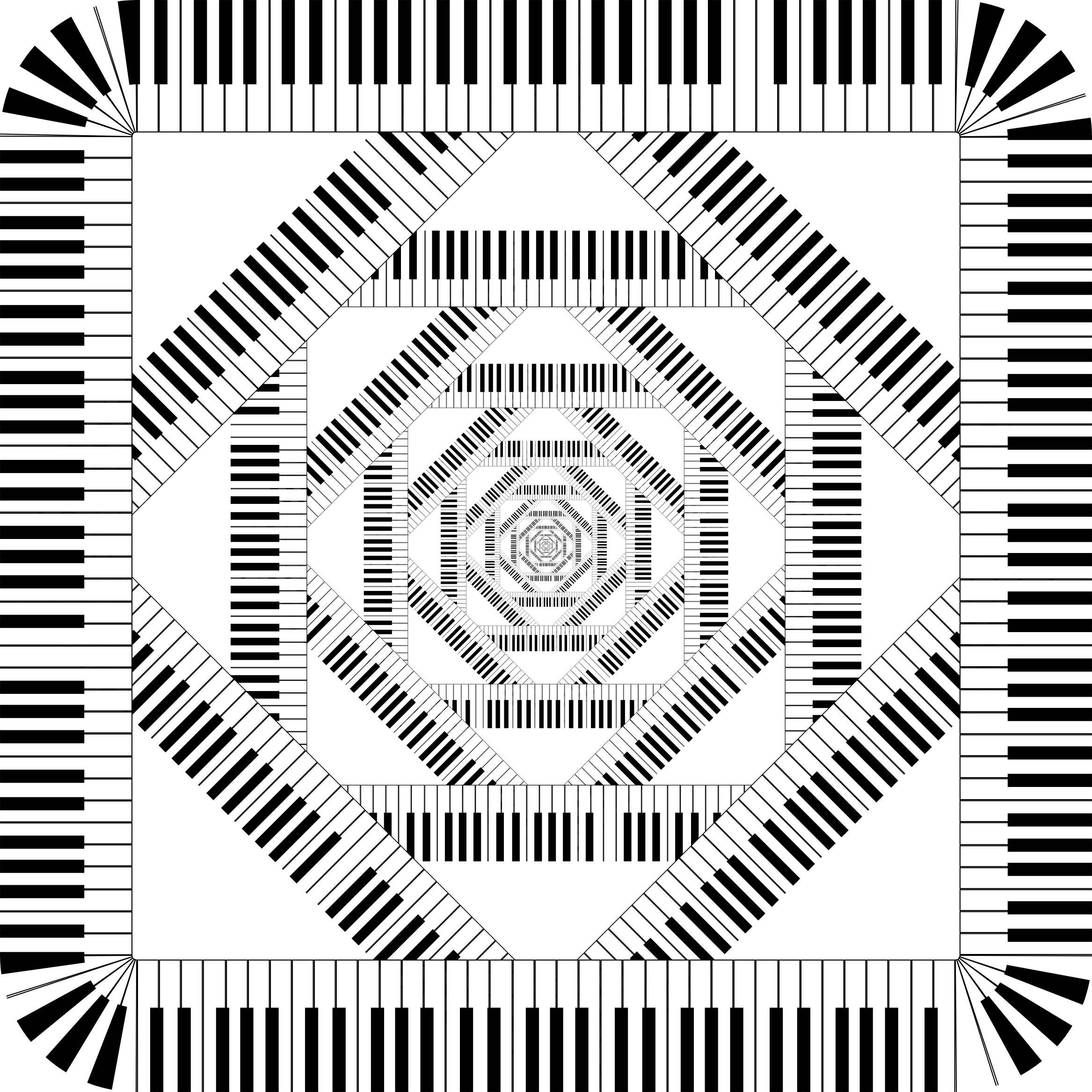 This Free Icons Png Design Of Piano Keys Rounded Square (2334x2334), Png Download