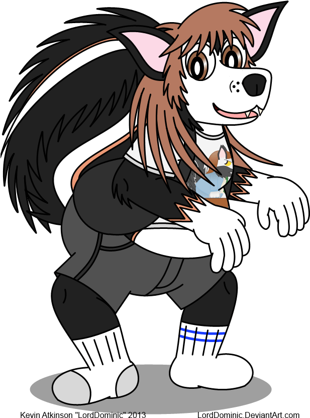 Skunk Boy (627x844), Png Download