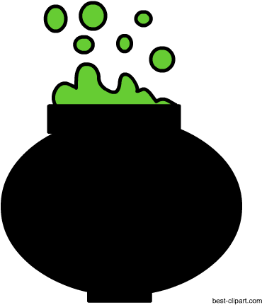 Cute Cauldron Free Clipart For Halloween - Clip Art (450x450), Png Download