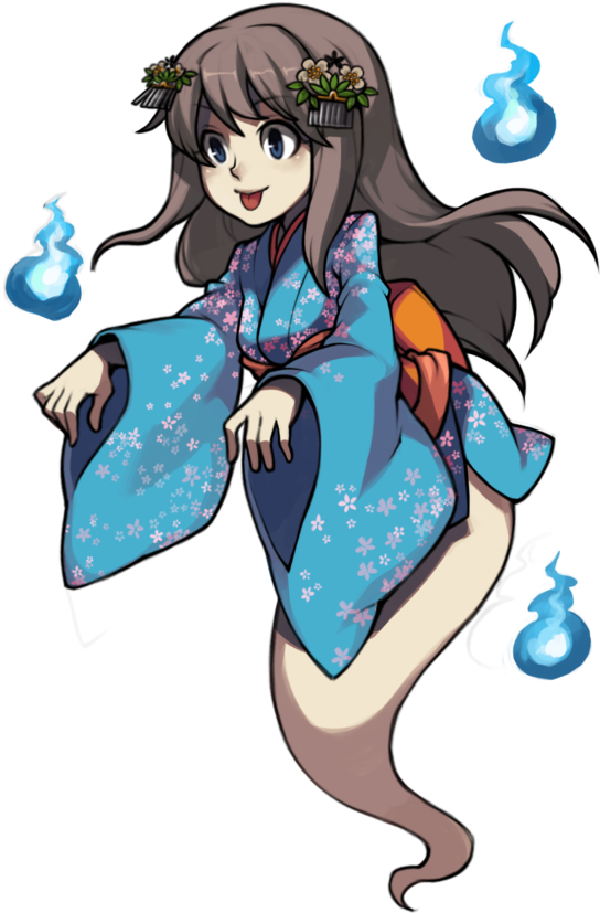 Collection Of Free Anime Transparent Ghost Download - Anime Ghost Girl Png (755x1059), Png Download