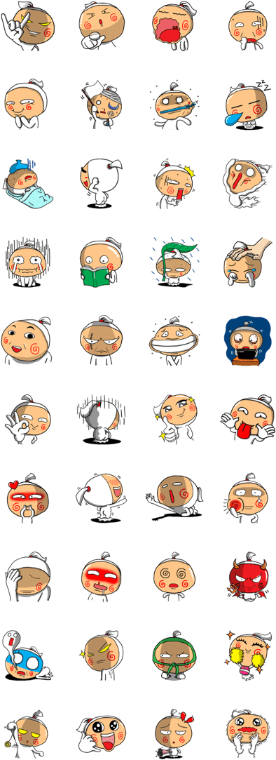 Poci The Cute Ghost Story - Sunglasses Baby Line Sticker (420x1121), Png Download