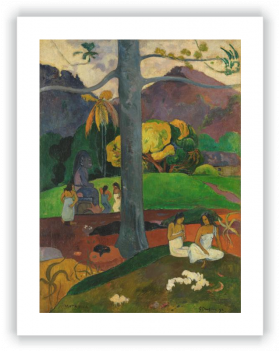 Mata Mua - Mata Mua By Paul Gauguin Art Reproduction (350x350), Png Download