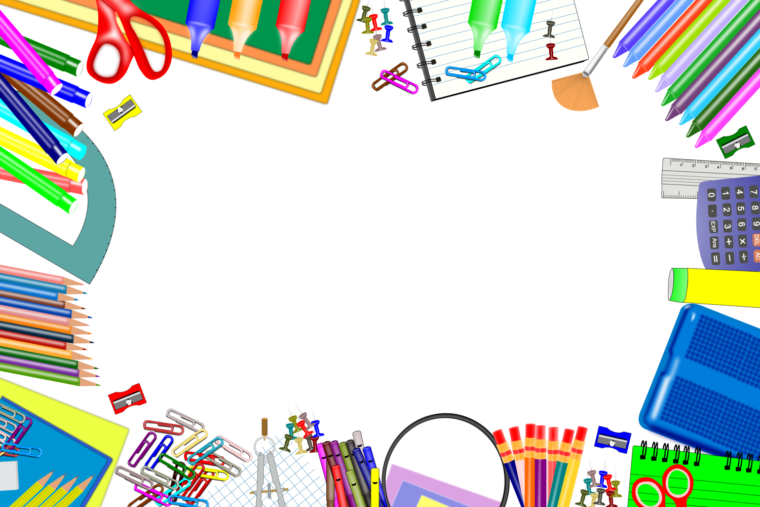 Download School Supplies PNG Image with No Background 