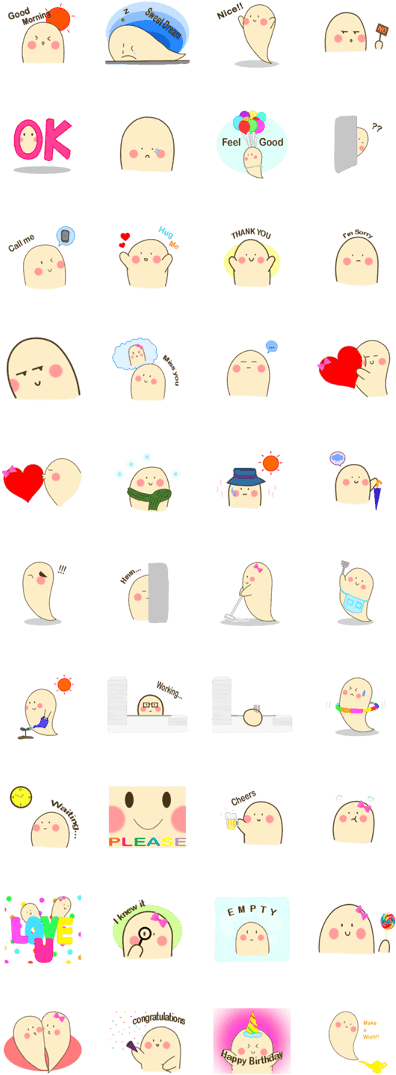A Little Cute Ghost (420x1121), Png Download