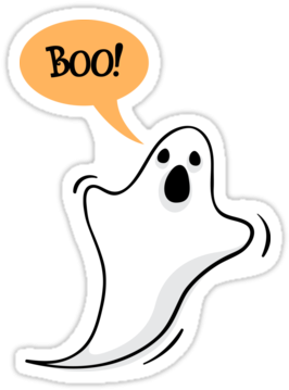 Ideal Cute Cartoon Ghost Cute Cartoon Ghost Saying - Drawing (375x360), Png Download