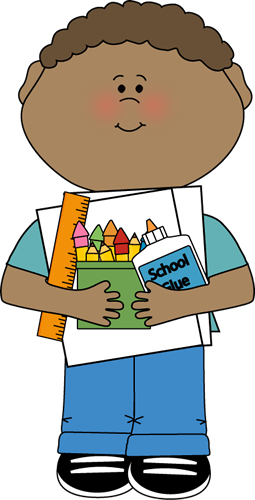 Chair Clipart School Supply - Supply Monitor Clipart (255x500), Png Download