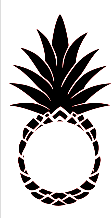 Pineapple-monogram - Golden Pineapple (479x853), Png Download