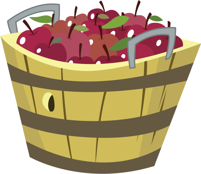 Basket O Apples By Fureox-d5kuv1h - Apple Basket Clipart (900x757), Png Download