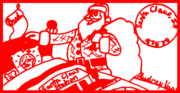 Santa Claus Indiana Postmark - Santa Claus (600x312), Png Download