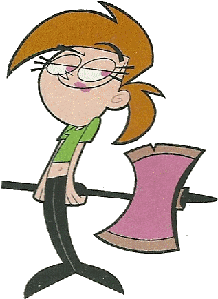 Vicky Axe - Fairly Odd Parents Coloring Pages (336x459), Png Download