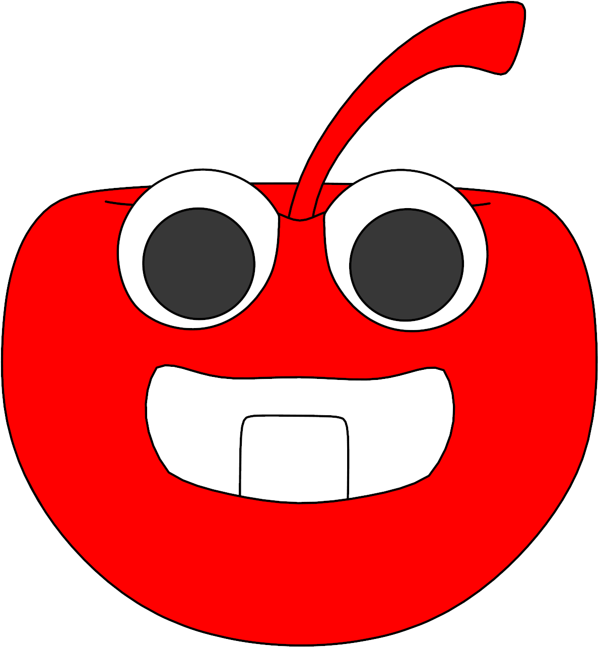 Baby Cartoon Apple Clipart Png - Portable Network Graphics (1234x1348), Png Download