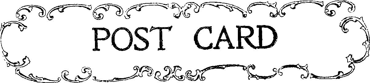 This Is A Vintage Digital Stamp I Created From A Vintage - Post Card Old Stamp (1269x321), Png Download