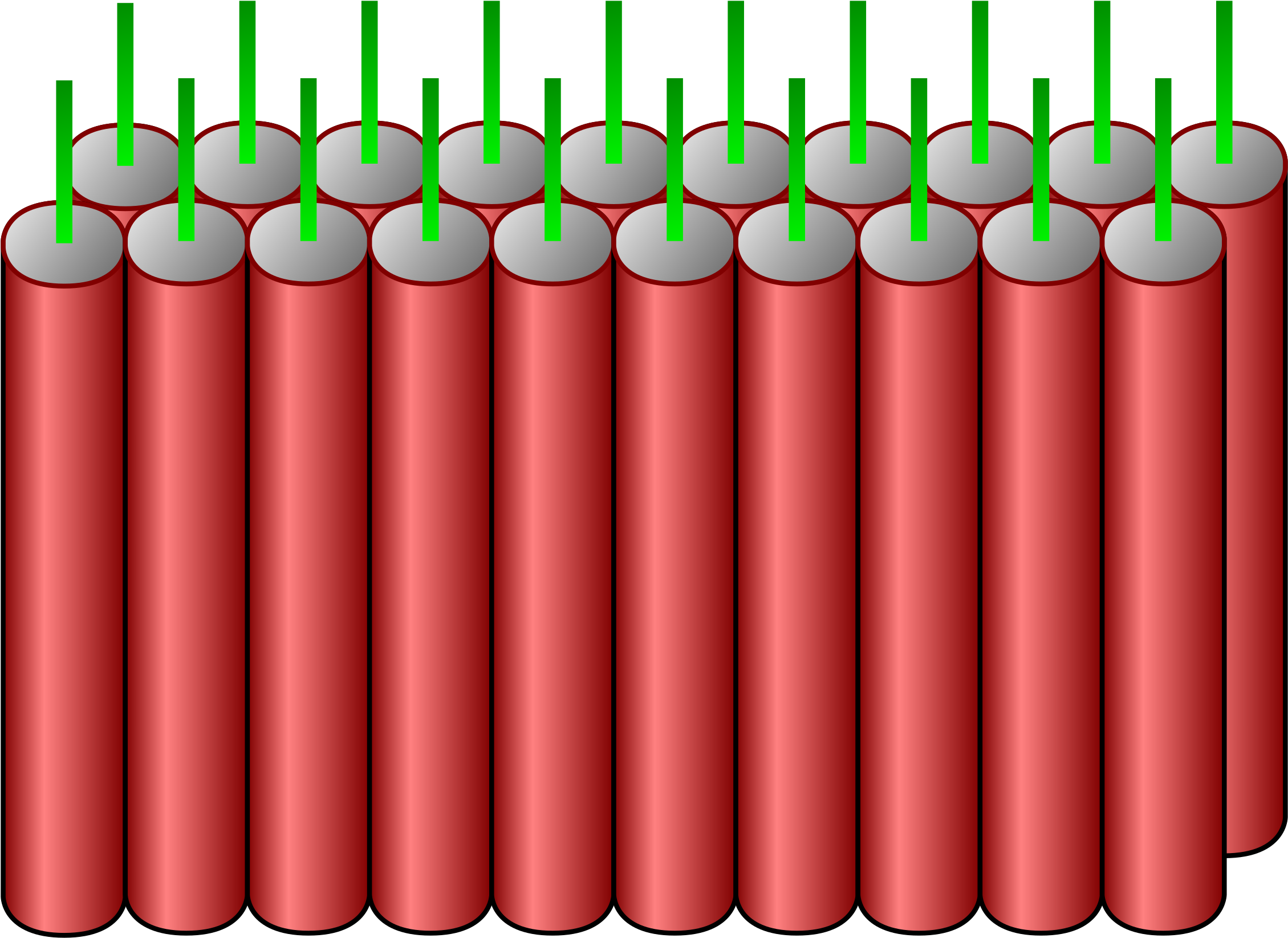 This Free Icons Png Design Of 20 Firecrackers (2400x1786), Png Download