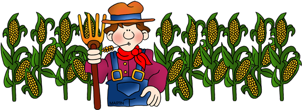 Garden Work Day Saturday - Cornfield Clipart (648x237), Png Download
