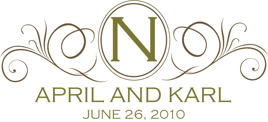 Decorative Monogram For April & Karl - Pittsburgh (904x411), Png Download
