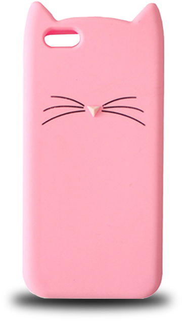 Cartoon Cat Phone Case - Phone Case Cartoon Png (636x772), Png Download