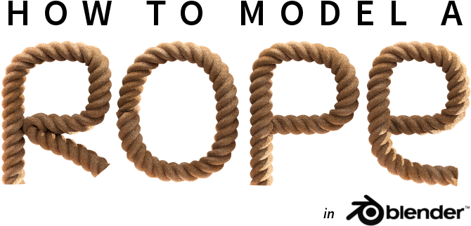 Picture - Blender Low Poly Rope (739x403), Png Download