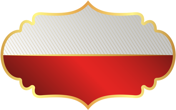 Label Template Red Clip Art Png Image - Blue Label Clip Art (600x381), Png Download