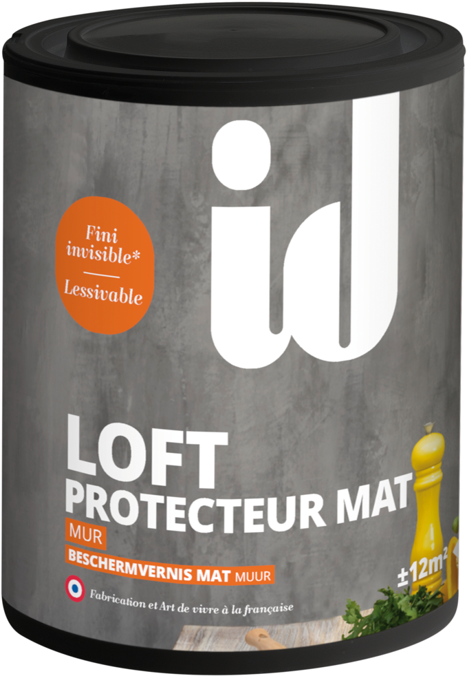 Concrete Wall Finish - Schutzlack Loft Matt 1 L (1024x1024), Png Download