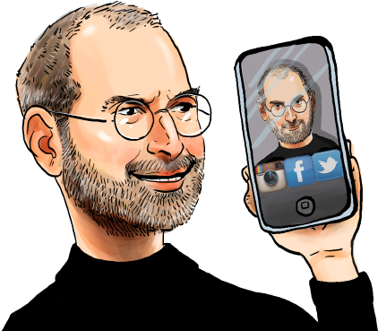 Download - Social Media Fun Caricature (422x452), Png Download