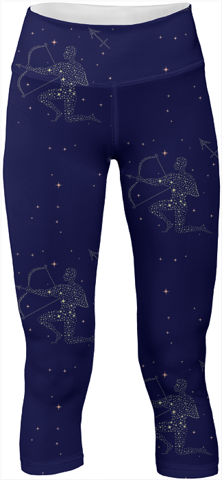 Sagittarius Yoga Leggings Pants $65 - Pocket (400x719), Png Download