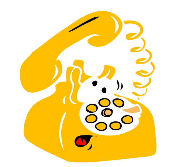 Yellow Phone Svg Clip Arts 600 X 587 Px (600x587), Png Download