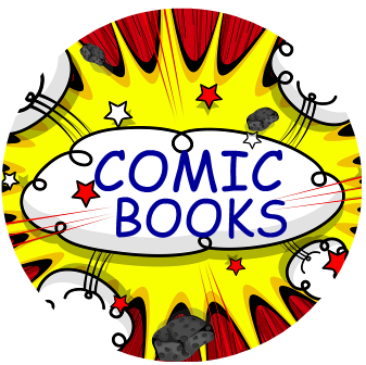 Comic Book Badge Comic Books - Comic Books Clipart - Free Transparent