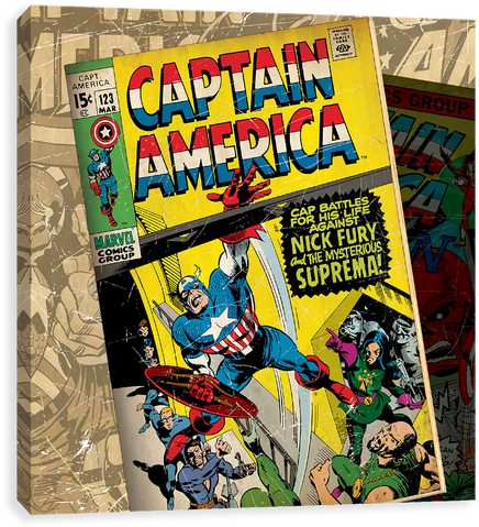 Mysterious Suprema - (アートデリ) マーベル インテリア用アートパネル キャプテン・ア… (500x500), Png Download