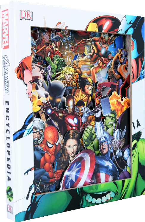 "marvel World" By Robert Robinson - Libro Los Vengadores.la Enciclopedia (600x755), Png Download