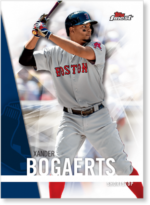 Xander Bogaerts 2017 Topps Finest Baseball Base Poster - Baseball Player (500x500), Png Download